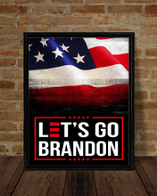 Load image into Gallery viewer, Let's Go Brandon USA Deluxe Portrait Canvas 1.5in Frame