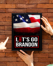 Load image into Gallery viewer, Let's Go Brandon USA Deluxe Portrait Canvas 1.5in Frame