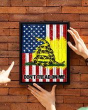 Load image into Gallery viewer, Don't Tread On Me USA Deluxe Portrait Canvas 1.5in Frame