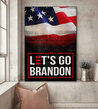 Load image into Gallery viewer, Let's Go Brandon USA Deluxe Portrait Canvas 1.5in Frame