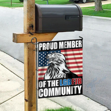 Load image into Gallery viewer, Proud Member of the LGBFJB Community House Flag (RTL)