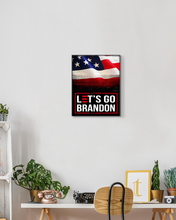 Load image into Gallery viewer, Let's Go Brandon USA Deluxe Portrait Canvas 1.5in Frame