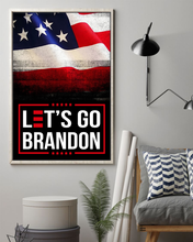Load image into Gallery viewer, Let's Go Brandon USA Deluxe Portrait Canvas 1.5in Frame