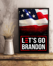 Load image into Gallery viewer, Let's Go Brandon USA Deluxe Portrait Canvas 1.5in Frame