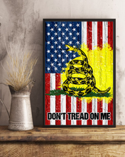 Load image into Gallery viewer, Don't Tread On Me USA Deluxe Portrait Canvas 1.5in Frame