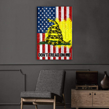 Load image into Gallery viewer, Don't Tread On Me USA Deluxe Portrait Canvas 1.5in Frame