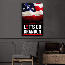 Load image into Gallery viewer, Let's Go Brandon USA Deluxe Portrait Canvas 1.5in Frame
