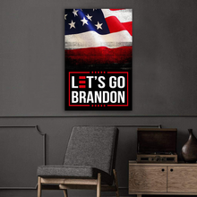 Load image into Gallery viewer, Let's Go Brandon USA Deluxe Portrait Canvas 1.5in Frame
