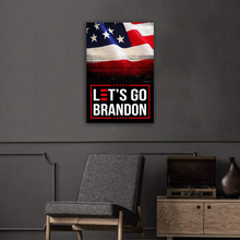Load image into Gallery viewer, Let's Go Brandon USA Deluxe Portrait Canvas 1.5in Frame