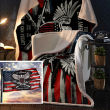 Load image into Gallery viewer, It's My Gun Permit - 2nd Amendment Plush Fleece Blanket - 50x60 + FREE MATCHING 3x5 SINGLE REVERSE FLAG