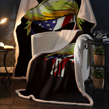 Load image into Gallery viewer, Punisher Trump USA Flag Fleece Blanket 50x60 + FREE MATCHING 3x5 SINGLE REVERSE FLAG