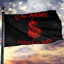 Load image into Gallery viewer, U.S. Army Sniper School Black Flag