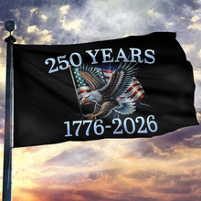 Load image into Gallery viewer, America 250th Anniversary Eagle Black Flag
