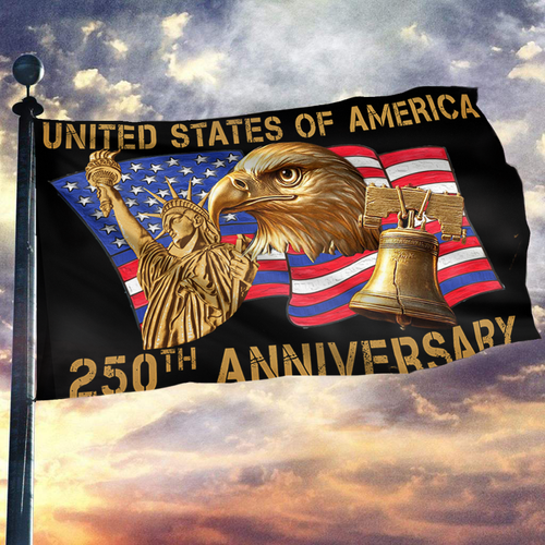 United States of America 250th Anniversary Flag