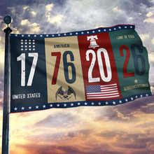Load image into Gallery viewer, 1776 - 2026 Land of Free Flag