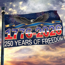 Load image into Gallery viewer, 250 Years of Freedom Eagle Celebration Flag