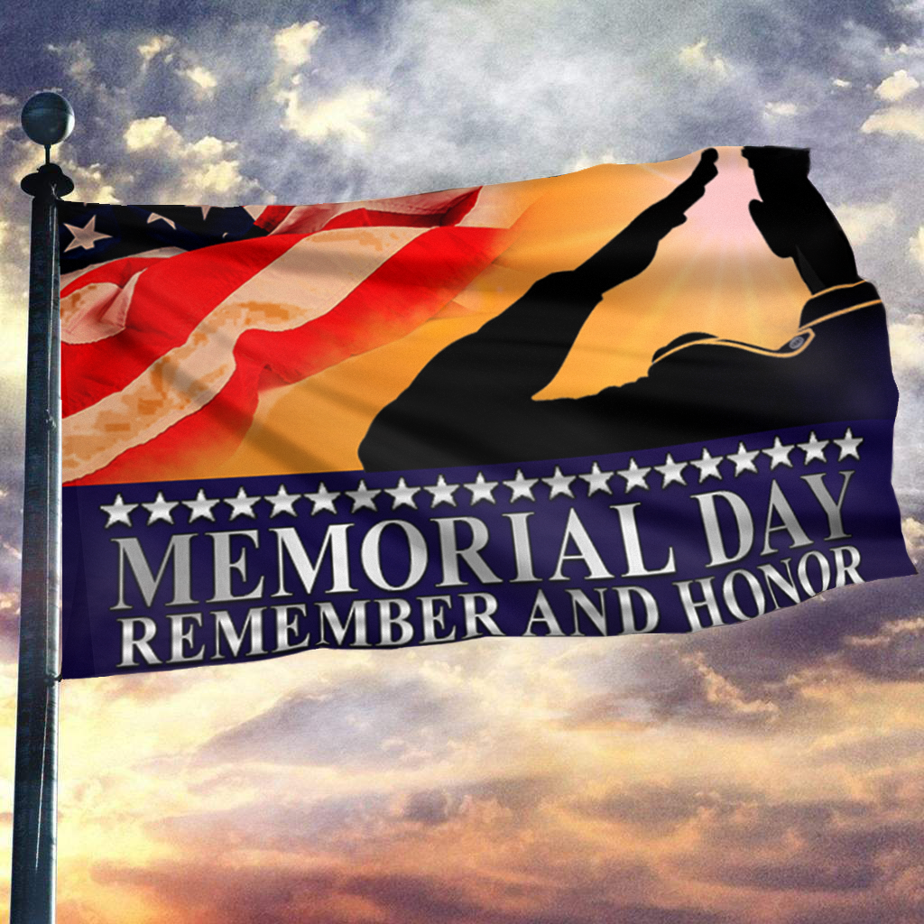 Memorial Day Remember and Honor Flag