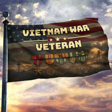 Load image into Gallery viewer, Vietnam War Veteran USA Flag