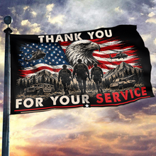 Load image into Gallery viewer, Thank you for Your Service USA Flag