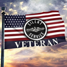 Load image into Gallery viewer, Silent Service Veteran Curve Flag
