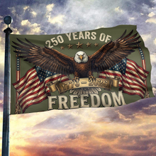 Load image into Gallery viewer, 250 Years Of Freedom Navy Flag