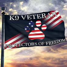 Load image into Gallery viewer, K9 Veteran – Protectors of Freedom Flag