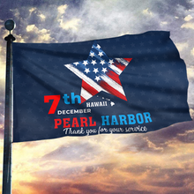 Load image into Gallery viewer, Pearl Harbor - Thank You for Your Service Flag