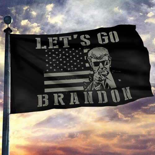 Let's GO Brandon B&W Flag