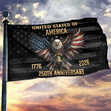 Load image into Gallery viewer, Patriotic Eagle &amp; Liberty Bell Flag