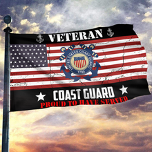 Load image into Gallery viewer, Veteran Coast Guard Flag