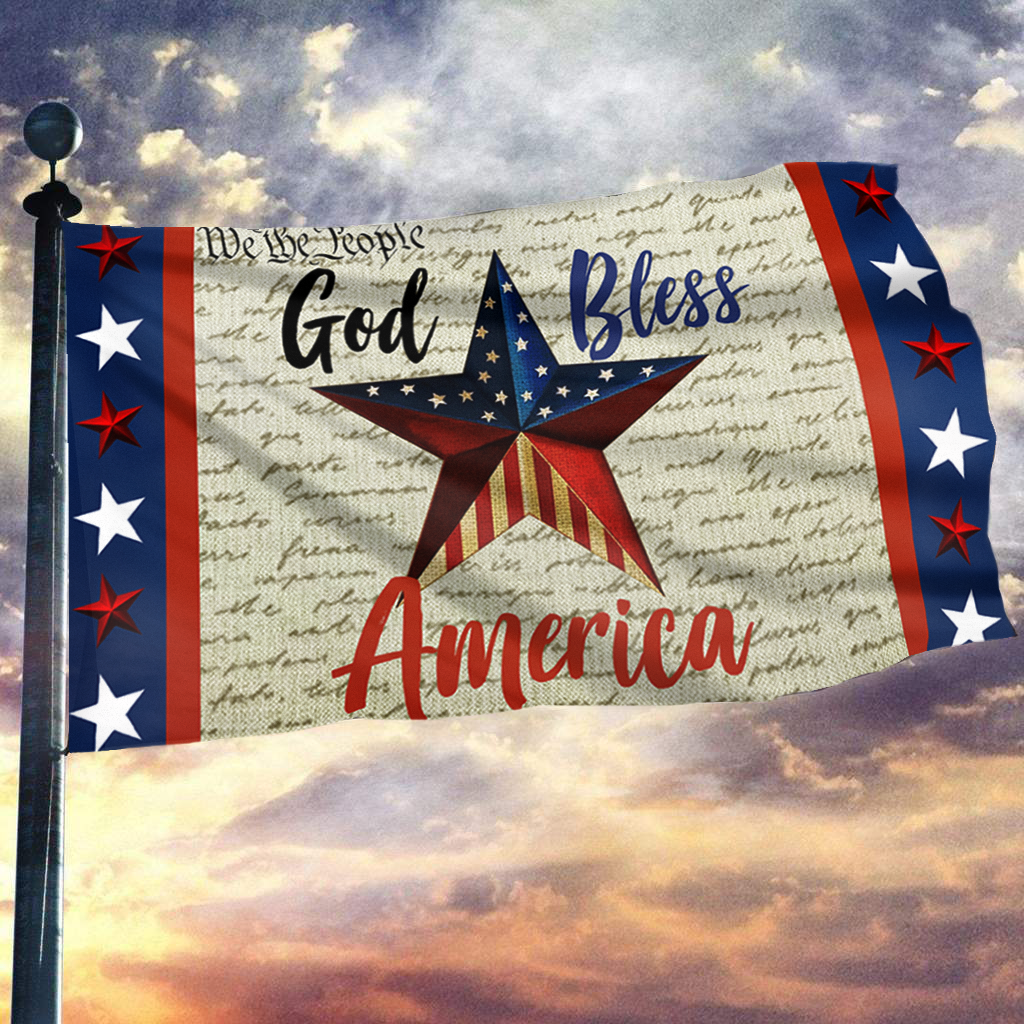 God Bless America - We The People Flag