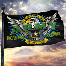 Load image into Gallery viewer, United States Army Defending Freedom Eagle Flag