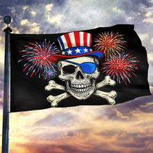 Load image into Gallery viewer, Patriotic Skull Flag