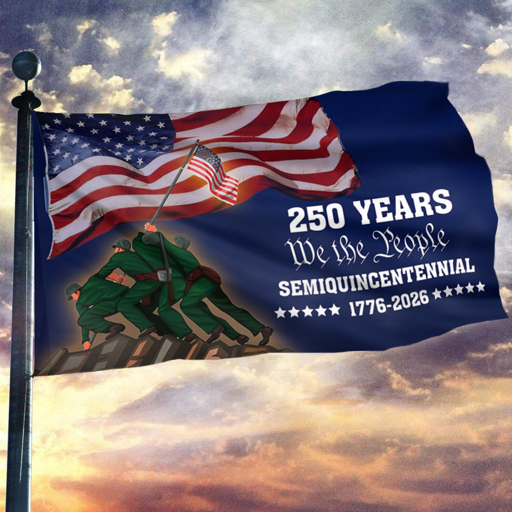 American 250 Years Semiquincentennial - We The People 1776-2026 Flag