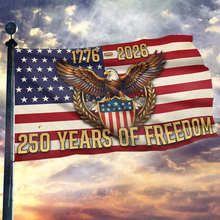 Load image into Gallery viewer, USA 250 Years of Freedom Eagle Flag
