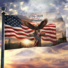 Load image into Gallery viewer, 1776–2026: 250 Years of Freedom Eagle American Flag