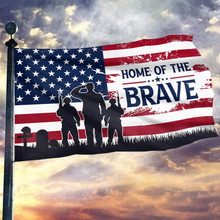 Load image into Gallery viewer, Home of the Brave USA Flag