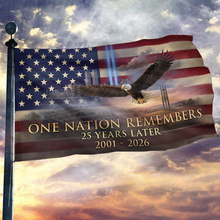 Load image into Gallery viewer, One Nation Remembers -  25 Years Later Flag