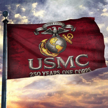 Load image into Gallery viewer, 250 Years, One Corps – USMC Flag