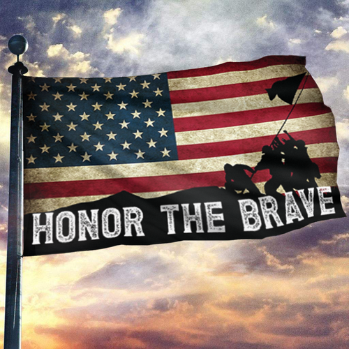 Honor The Brave Flag