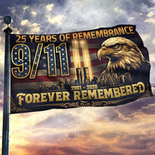 Load image into Gallery viewer, 25 Years of Remembrance 9/11 Flag