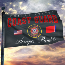 Load image into Gallery viewer, Coast Guard Semper Paratus Flag