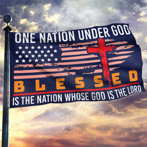 Blessed is the Nation Flag