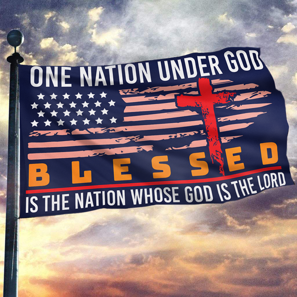 Blessed is the Nation Flag