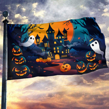 Load image into Gallery viewer, Scary Halloween Pumpkin Flag