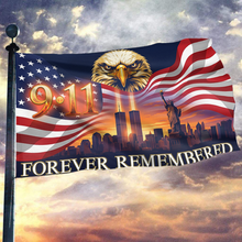 Load image into Gallery viewer, Eagle 911 Forever Remembered Flag
