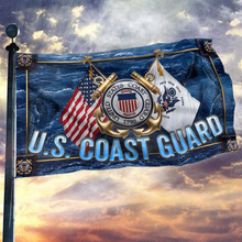 Load image into Gallery viewer, U.S. Coast Guard Blue Water Flag