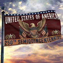 Load image into Gallery viewer, American Eagle 250th Anniversary Flag
