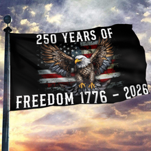 Load image into Gallery viewer, 250 Years of Freedom USA Black Flag