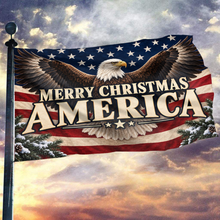 Load image into Gallery viewer, Merry Christmas America Flag